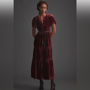 Anthropologie Somerset Maxi Dress: Velvet Edition